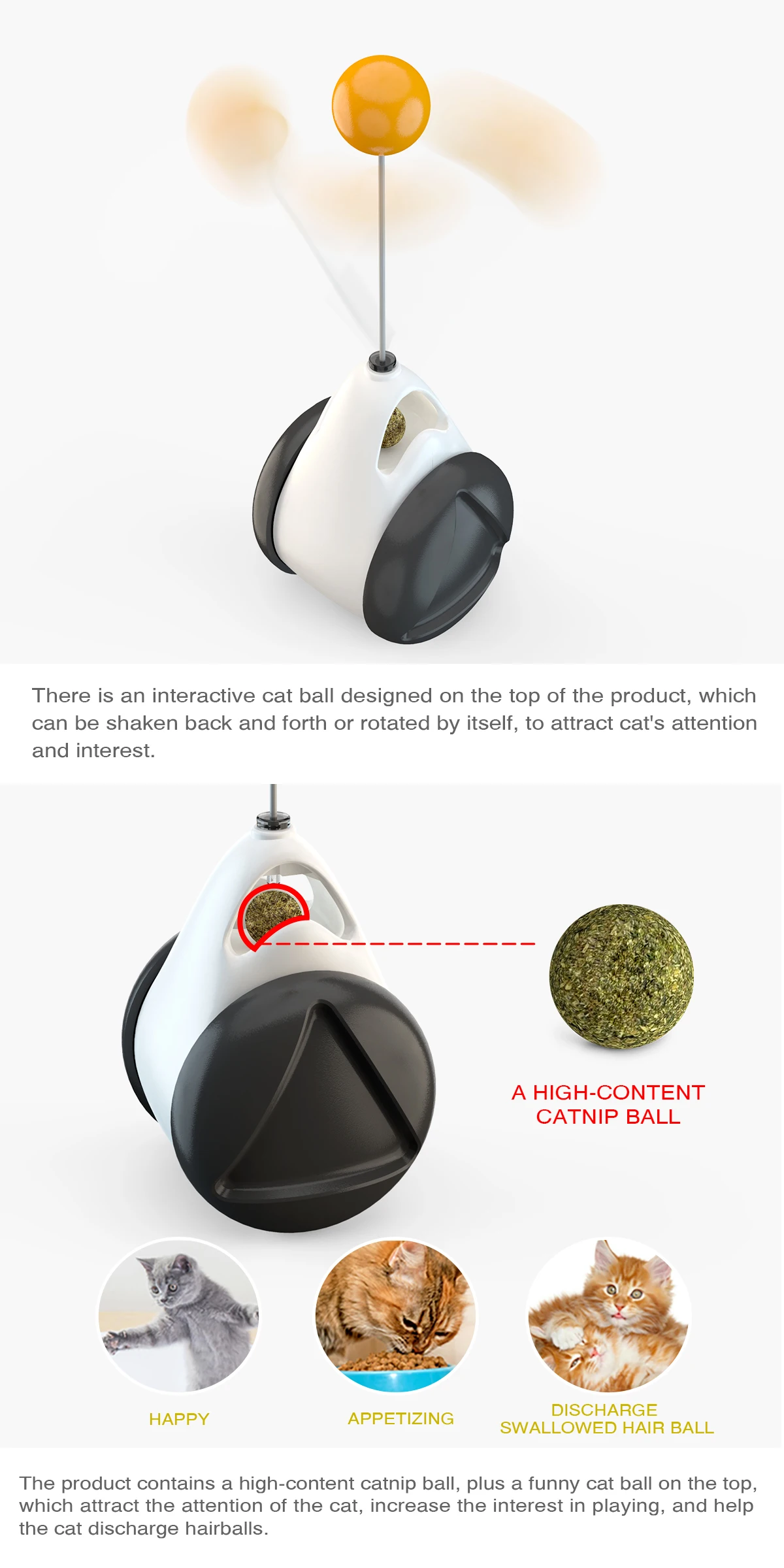 Tumbler Swing Toy for Cats