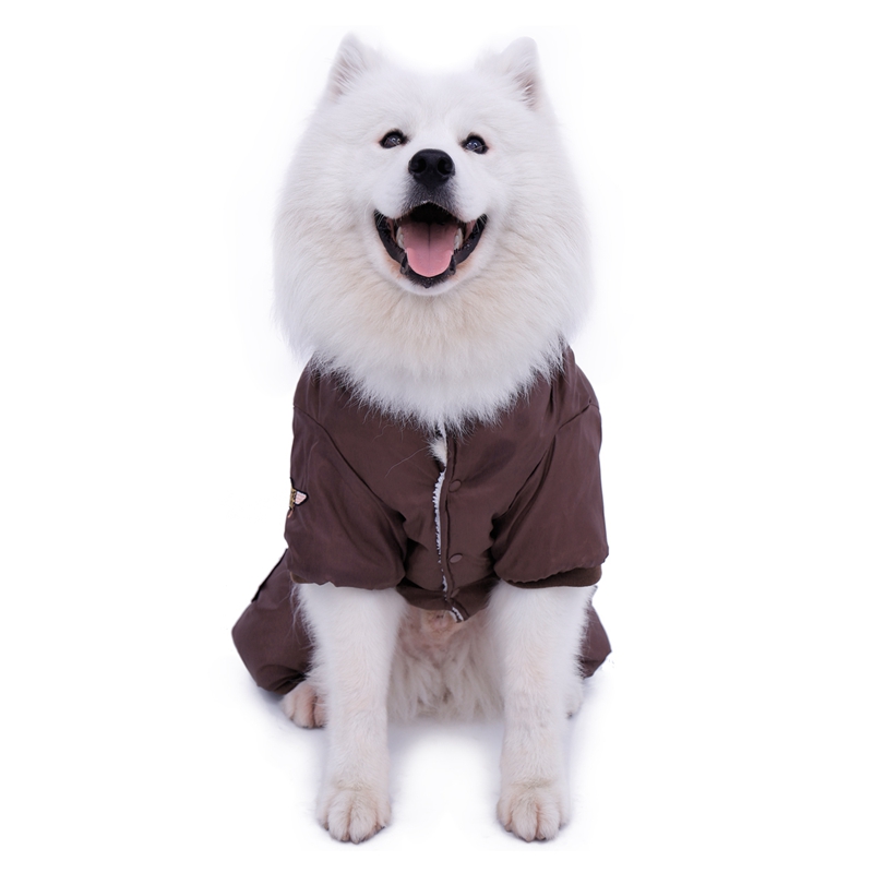 Warm Winter Large Dog Jumpsuit with Pockets