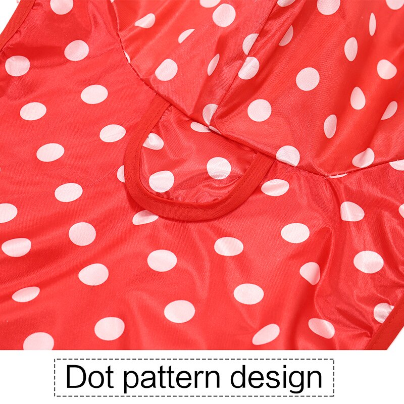 Polka Dot Printed Raincoat for Dogs