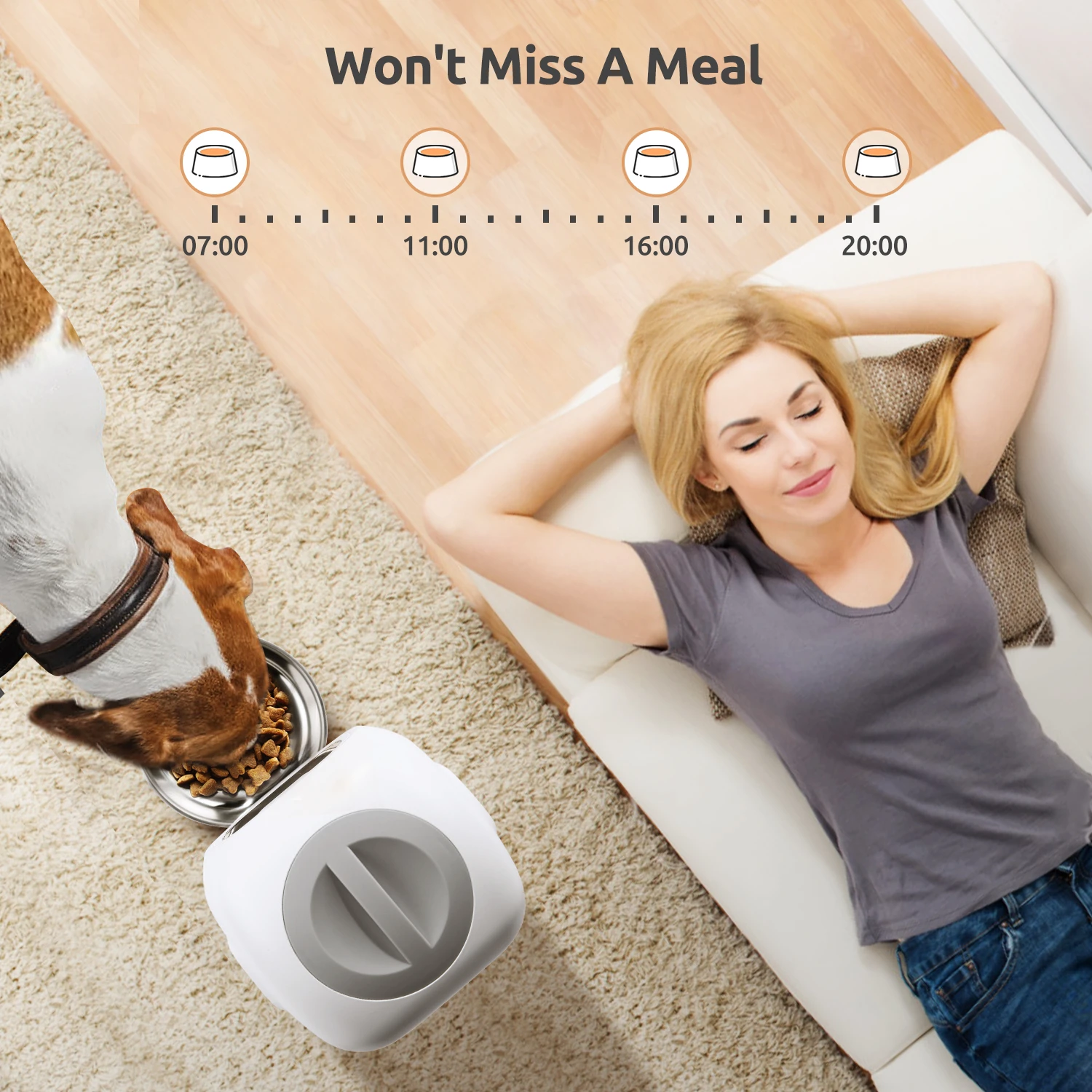 Pet's Automatic Food Dispenser