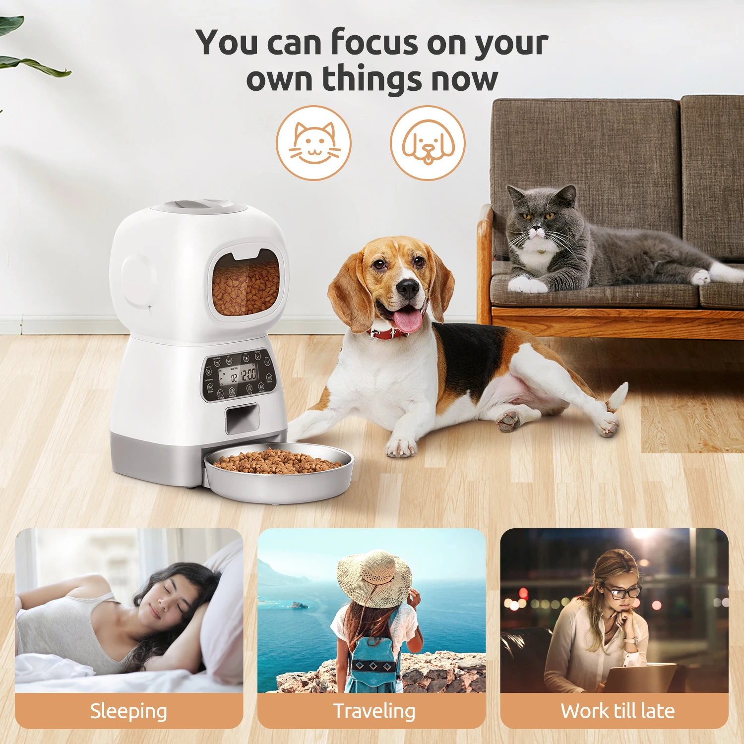 Pet's Automatic Food Dispenser