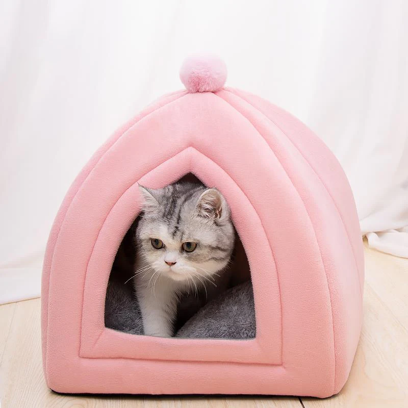 Cats Sleeping House Bed