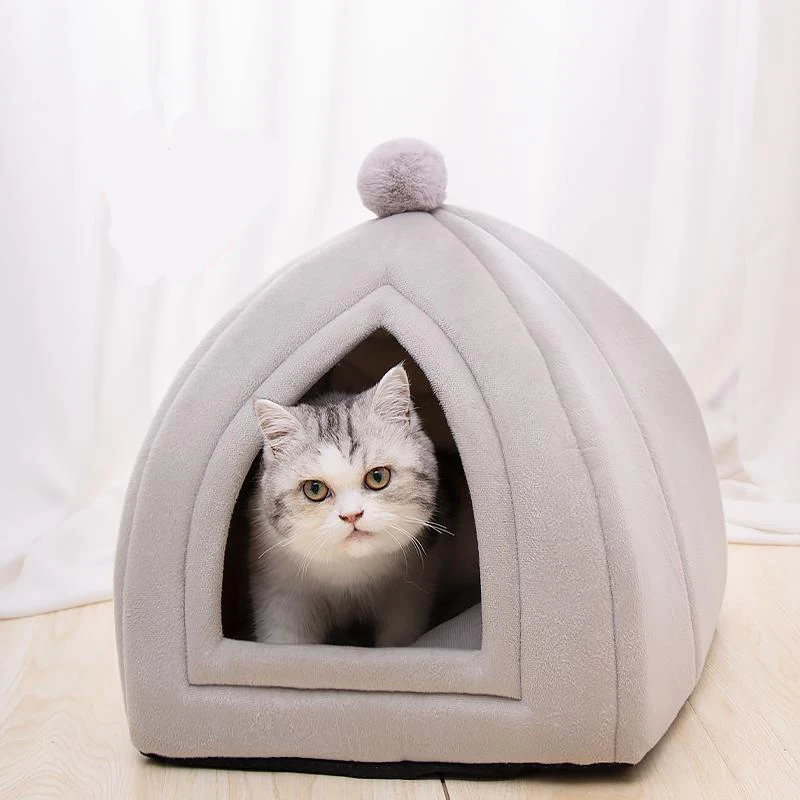 Cats Sleeping House Bed